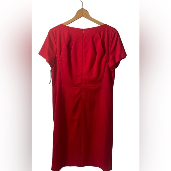 NWT Pendleton 100% virgin wool sheath dress and blazer set in size 14. RED - Picture 2 of 15
